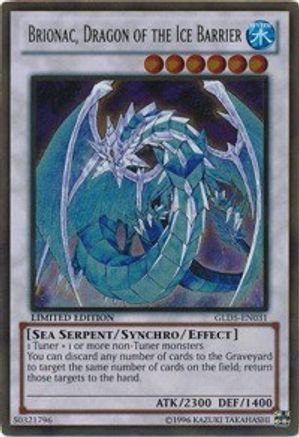 Brionac, Dragon of the Ice Barrier [GLD5-EN031] Gold Rare - Trinity Hobby