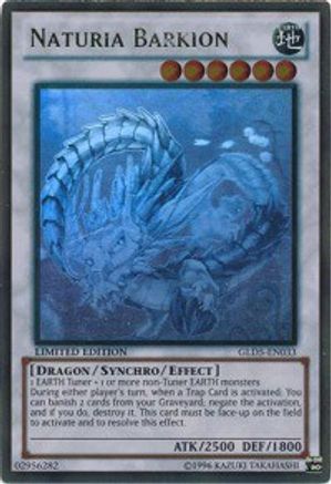 Naturia Barkion [GLD5-EN033] Ghost/Gold Rare - Trinity Hobby