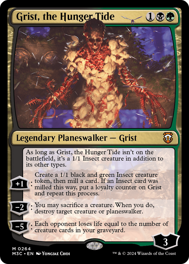 Grist, the Hunger Tide  [Foil]  (M3C-264) - [Modern Horizons 3 Commander] - Trinity Hobby