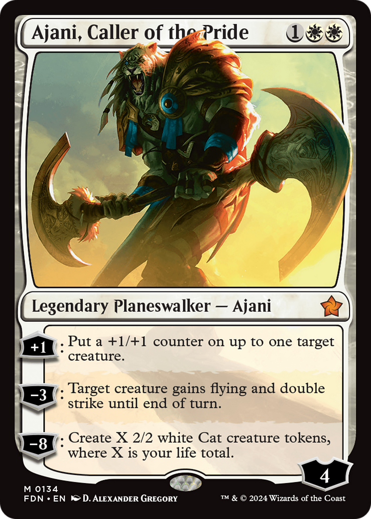 Ajani, Caller of the Pride [Foundations] - Trinity Hobby