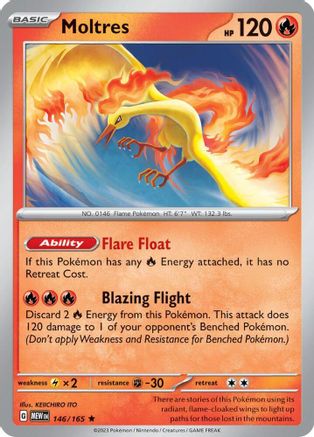Moltres (146/165 - Deck Exclusives) [Scarlet & Violet 151] - Trinity Hobby
