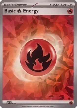 Basic Fire Energy (010) (Cracked Ice Holo) [Scarlet & Violet: Stellar Crown] - Trinity Hobby