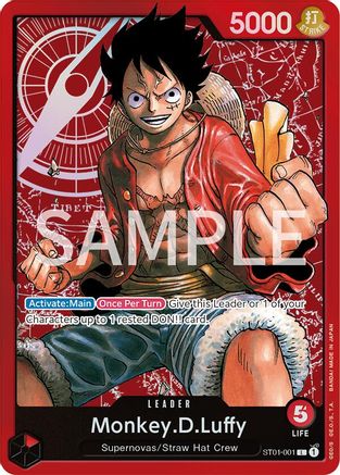 Monkey.D.Luffy (ST01-001) - [Revision Pack Cards] Foil