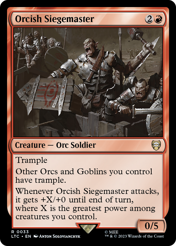 Orcish Siegemaster [The Lord of the Rings: Tales of Middle-Earth Commander] - Trinity Hobby