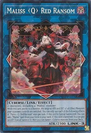 Maliss Q Red Ransom [CRBR-EN018] Super Rare - Trinity Hobby