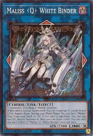 Maliss Q White Binder [CRBR-EN019] Super Rare - Trinity Hobby