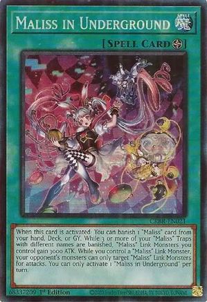 Maliss in Underground (CR) [CRBR-EN021] Collector's Rare - Trinity Hobby