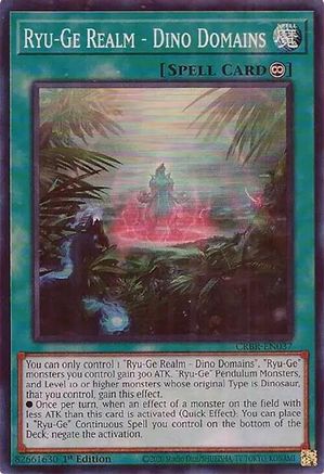 Ryu-Ge Realm - Dino Domains (SR) [CRBR-EN037] Super Rare - Trinity Hobby