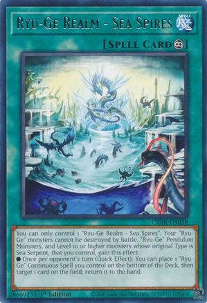 Ryu-Ge Realm - Sea Spires [CRBR-EN038] Rare - Trinity Hobby