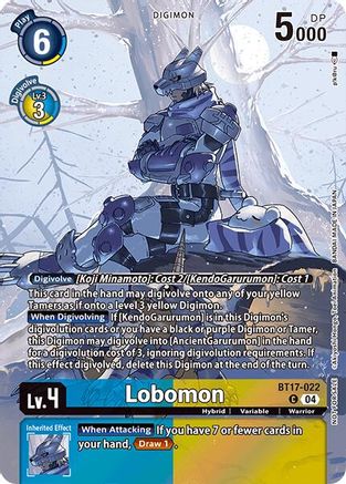 Lobomon [BT17-022] (Legend Pack 2024 Box Topper) [Chain of Liberation] - Trinity Hobby