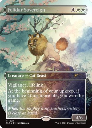 Felidar Sovereign (1827) (Rainbow Foil) (SLD-1827) - [Secret Lair Drop Series] Foil - Trinity Hobby