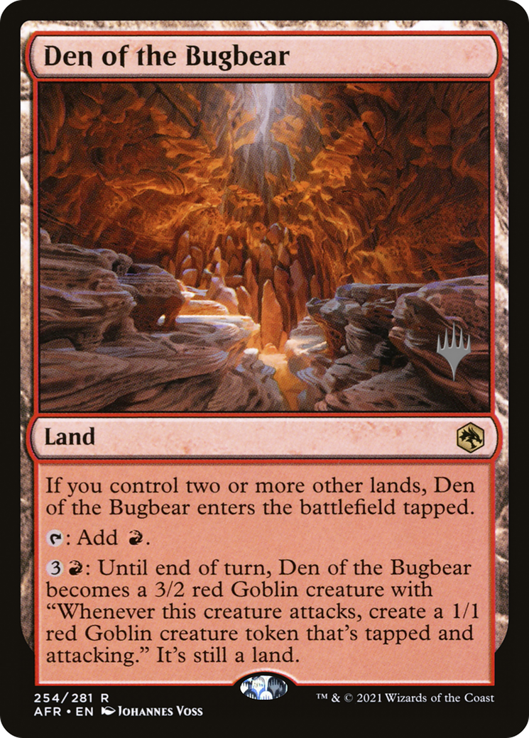 Den of the Bugbear (Promo Pack) [Dungeons & Dragons: Adventures in the Forgotten Realms Promos] - Trinity Hobby
