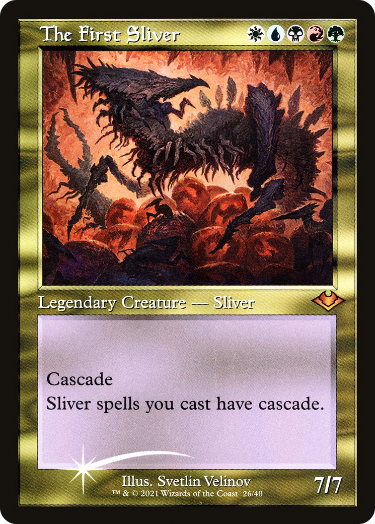 The First Sliver [Etched Foil]  (MH1-026) - [Modern Horizons 1 Timeshifts] - Trinity Hobby