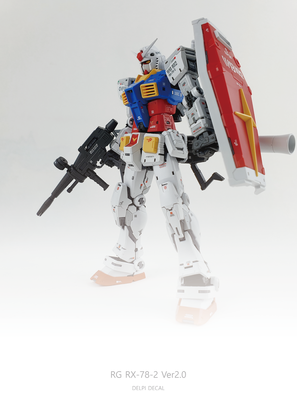 Delpi Decals RG RX-78-2 Ver2.0 WATER DECAL - Trinity Hobby