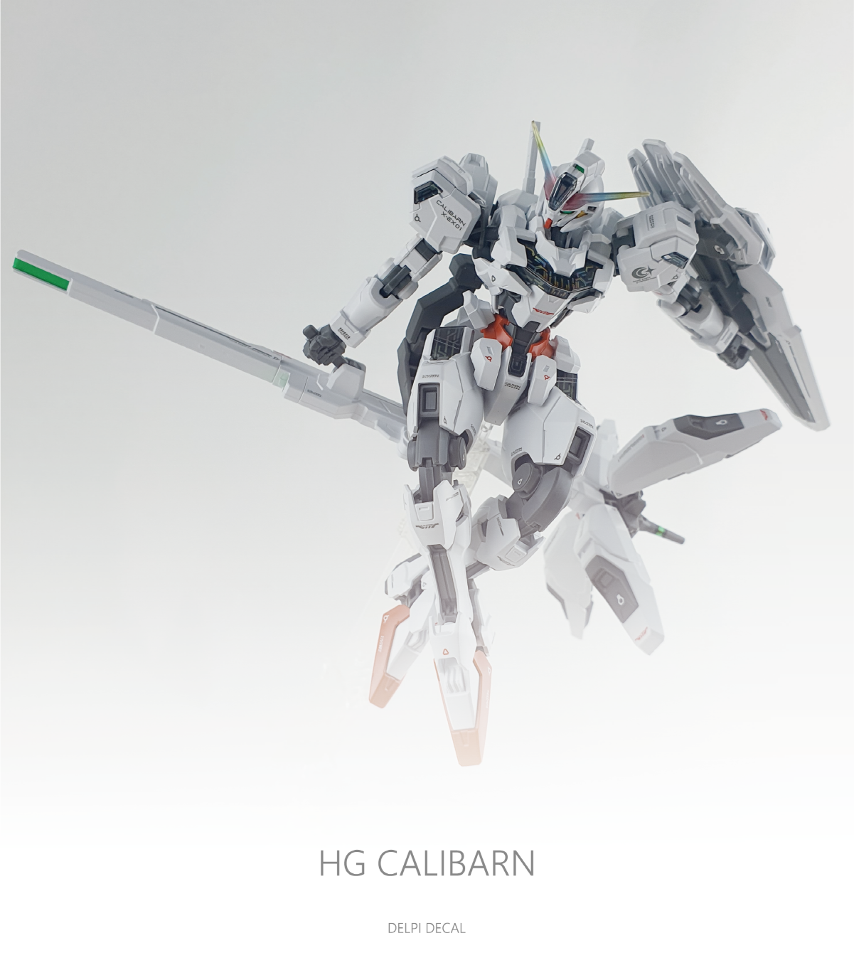 Delpi Decals HG CALIBARN WATER DECAL - Trinity Hobby