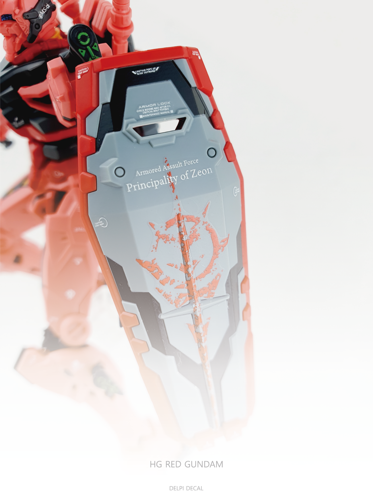 Delpi Decals 	HG RED GUNDAM WATER DECAL