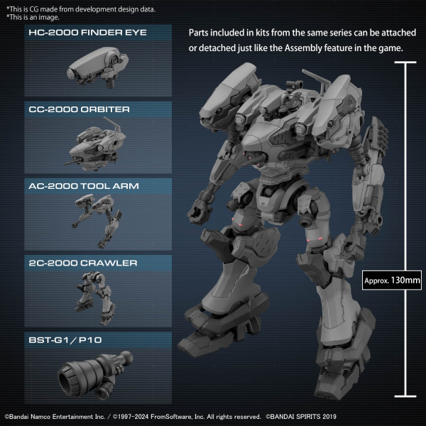 30MM ARMORED CORE VI FIRES OF RUBICON RaD CC-2000 ORBITER - Trinity Hobby