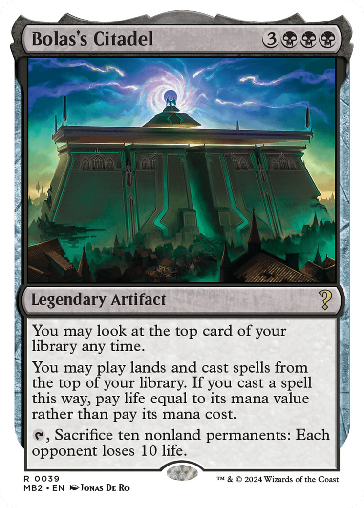 Bolas's Citadel (White Border) [Mystery Booster 2] - Trinity Hobby