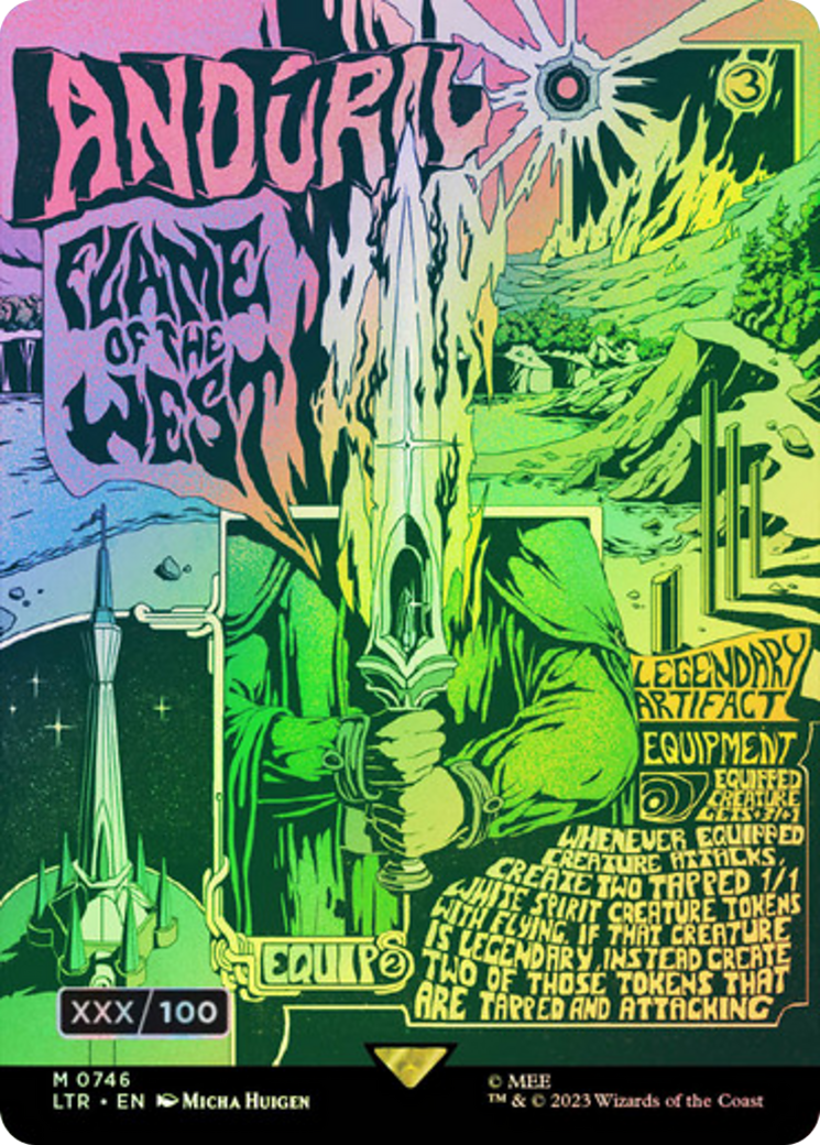 Anduril, Flame of the West (Borderless Poster) (Serialized) [The Lord of the Rings: Tales of Middle-Earth] - Trinity Hobby