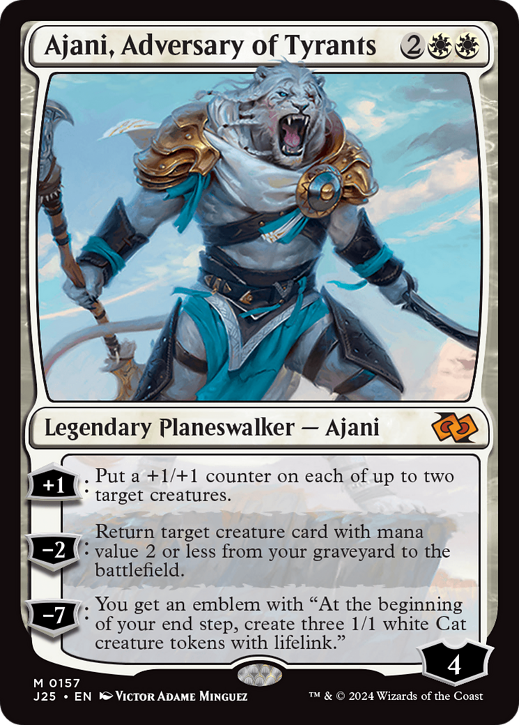 Ajani, Adversary of Tyrants [Foundations Jumpstart] - Trinity Hobby