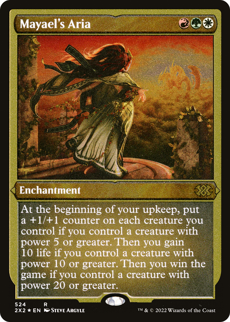 Mayael's Aria (Foil Etched)  [Foil]  (2X2-524) - [Double Masters 2022] - Trinity Hobby