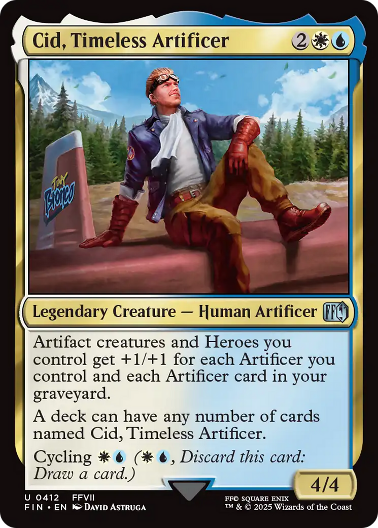 Cid, Timeless Artificer (0412)  [Foil]  (FIN-412) - [FINAL FANTASY] - Trinity Hobby