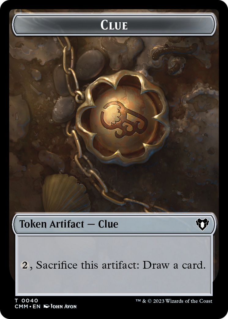 Clue // Construct (0041) Double-Sided Token [Commander Masters Tokens] - Trinity Hobby