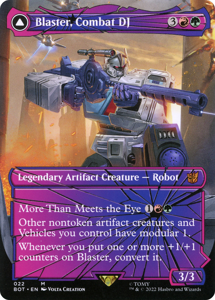 Blaster, Combat DJ // Blaster, Morale Booster (Shattered Glass) [Transformers] - Trinity Hobby