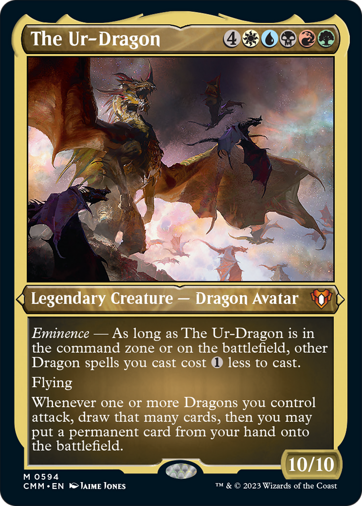 The Ur-Dragon (Foil Etched) [Commander Masters] - Trinity Hobby