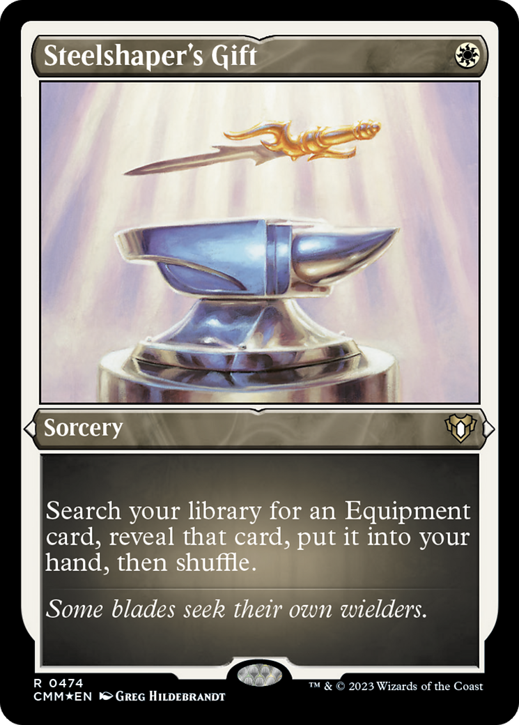 Steelshaper's Gift (Foil Etched) [Commander Masters] - Trinity Hobby