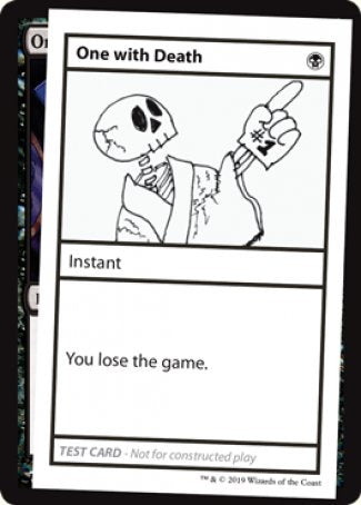 One with Death (2021 Edition) [Mystery Booster Playtest Cards] - Trinity Hobby
