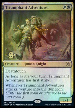 Triumphant Adventurer [Dungeons & Dragons: Adventures in the Forgotten Realms Prerelease Promos] - Trinity Hobby