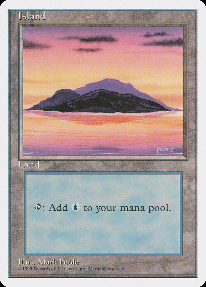 Island (Sunset / Signature on Right) [Fourth Edition] - Trinity Hobby