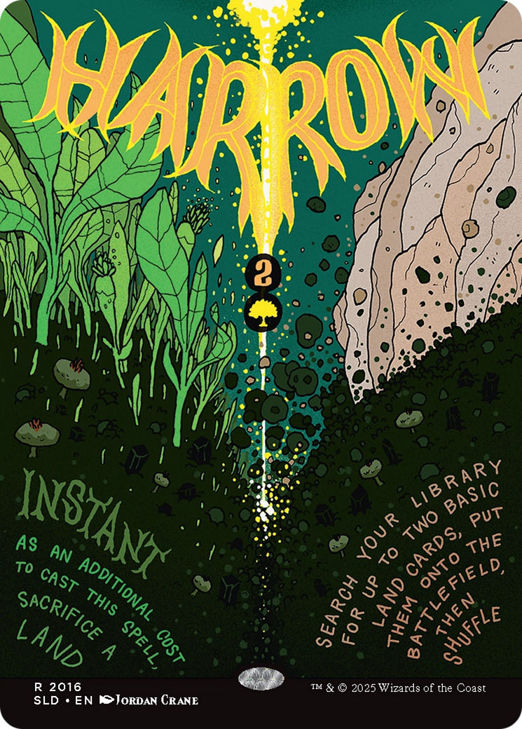 Harrow  [Foil]  (SLD-2016) - [Secret Lair Drop] (Borderless) - Trinity Hobby