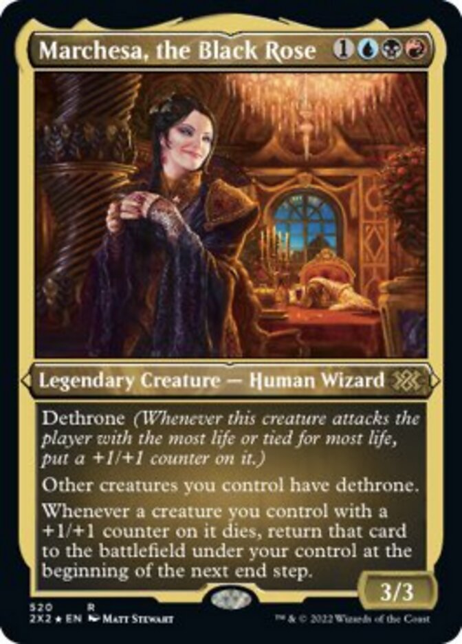Marchesa, the Black Rose (Foil Etched) [Double Masters 2022] - Trinity Hobby