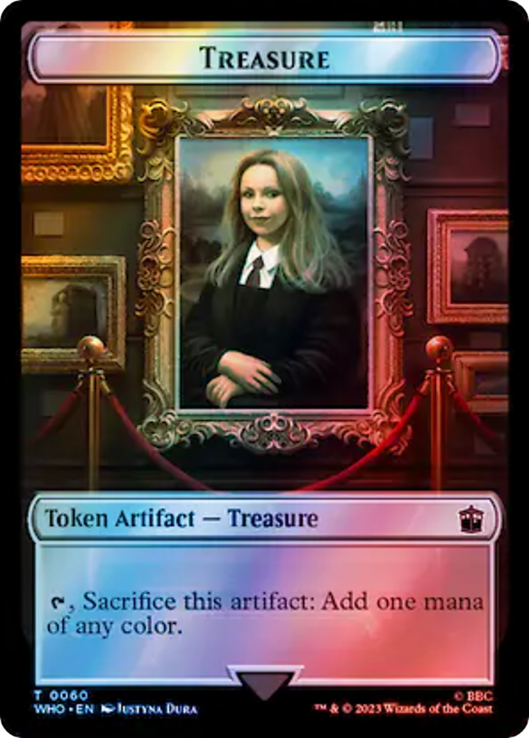 Fish // Treasure (0060) Double-Sided Token (Surge Foil) [Doctor Who Tokens] - Trinity Hobby