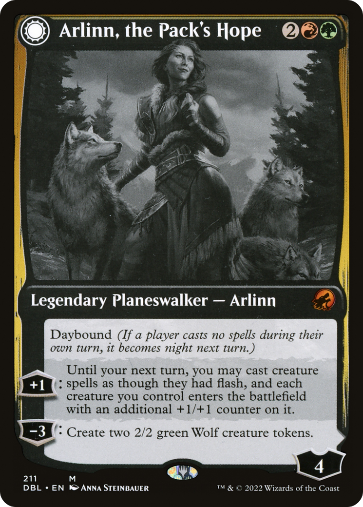 Arlinn, the Pack's Hope // Arlinn, the Moon's Fury [Innistrad: Double Feature] - Trinity Hobby
