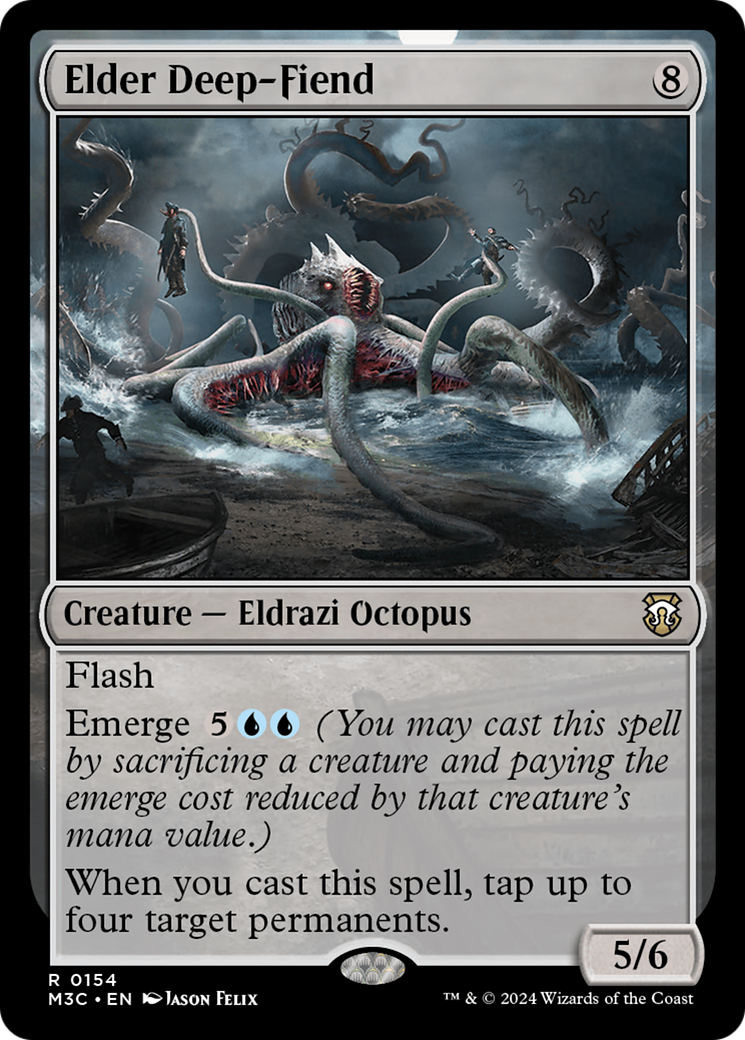 Elder Deep-Fiend (Ripple Foil) [Modern Horizons 3 Commander] - Trinity Hobby