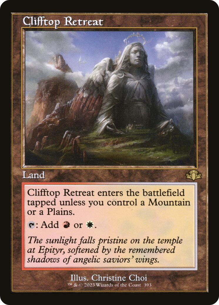 Clifftop Retreat (Retro) [Dominaria Remastered] - Trinity Hobby
