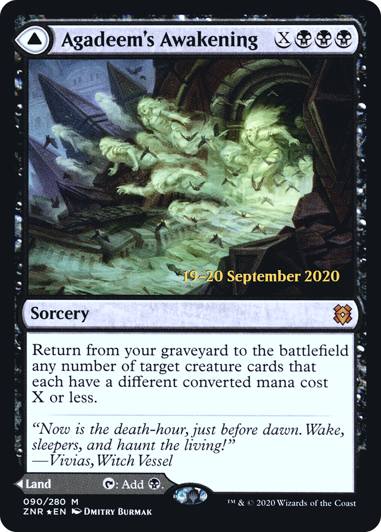 Agadeem's Awakening // Agadeem, the Undercrypt [Zendikar Rising Prerelease Promos] - Trinity Hobby