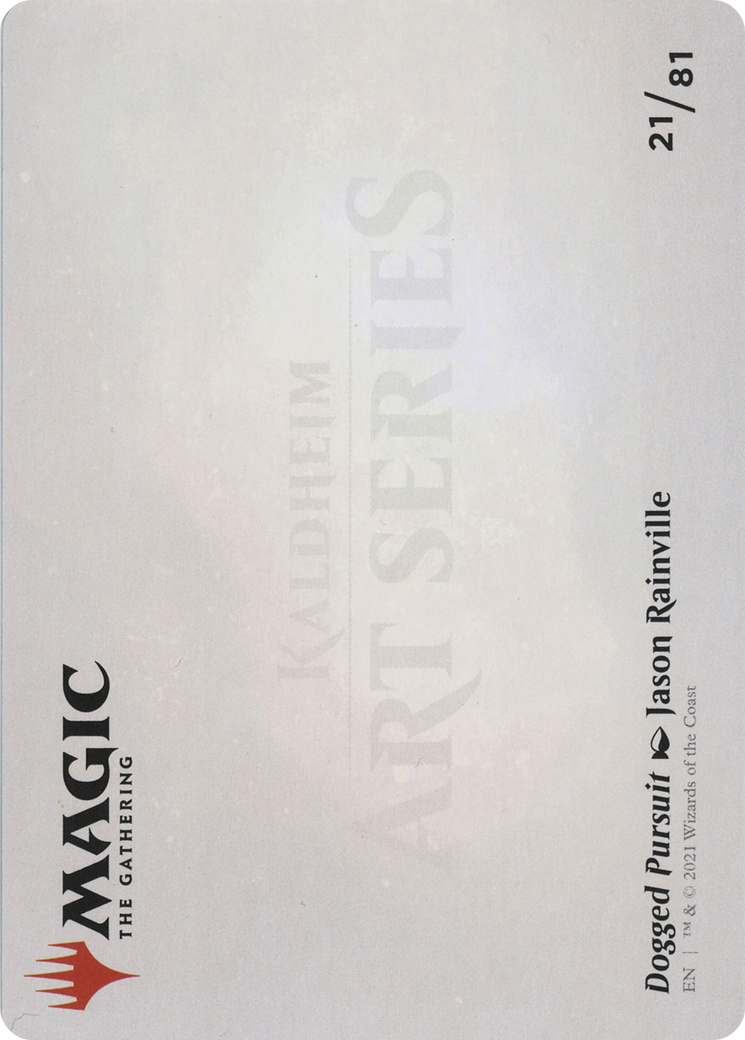 Dogged Pursuit Art Card  (ASKHM-021) - [Art Series: Kaldheim] (Borderless) - Trinity Hobby