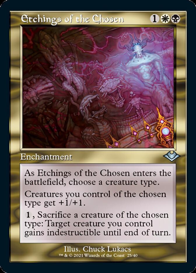 Etchings of the Chosen (Retro Foil Etched) [Modern Horizons] - Trinity Hobby
