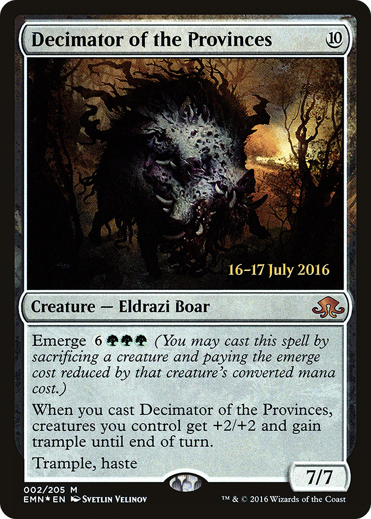 Decimator of the Provinces [Eldritch Moon Prerelease Promos] - Trinity Hobby