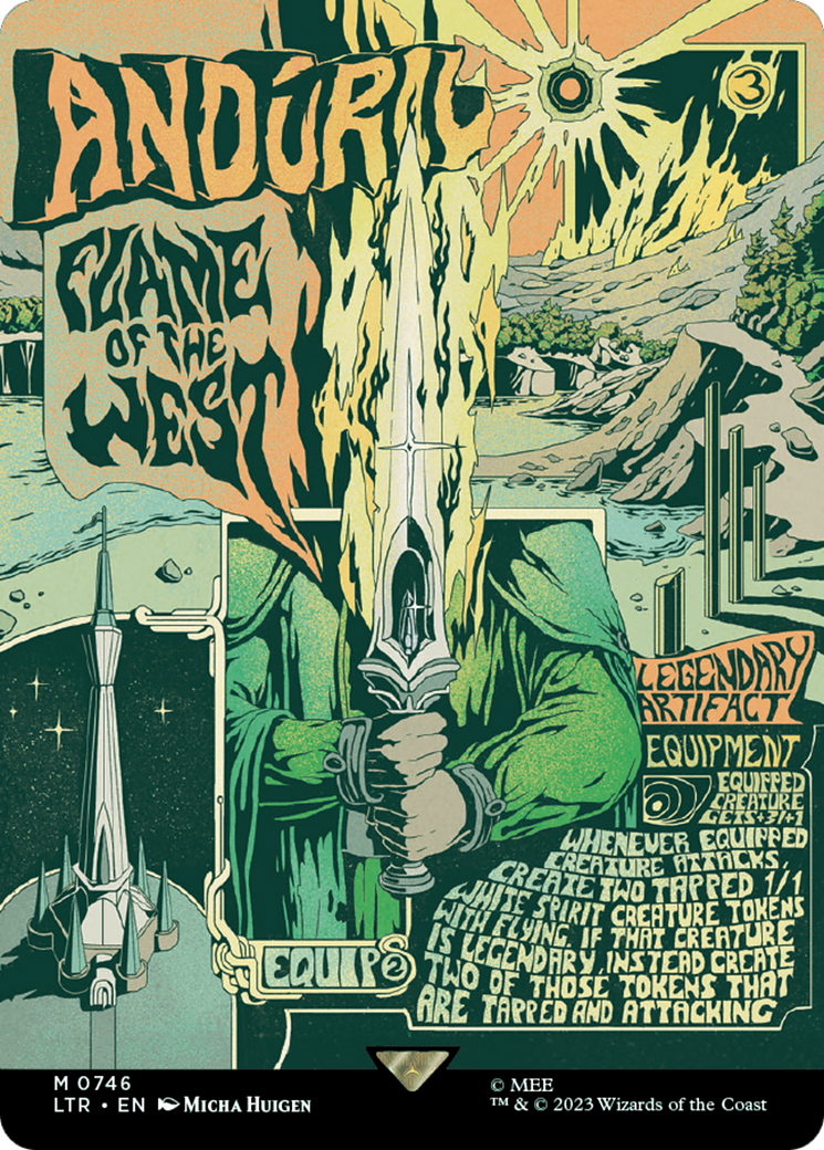 Anduril, Flame of the West (Borderless Poster) [The Lord of the Rings: Tales of Middle-Earth] - Trinity Hobby