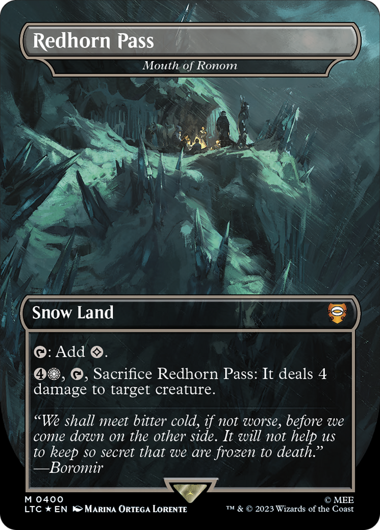 Redhorn Pass - Mouth of Ronom (Surge Foil Realms and Relics) [The Lord of the Rings: Tales of Middle-Earth Commander] - Trinity Hobby
