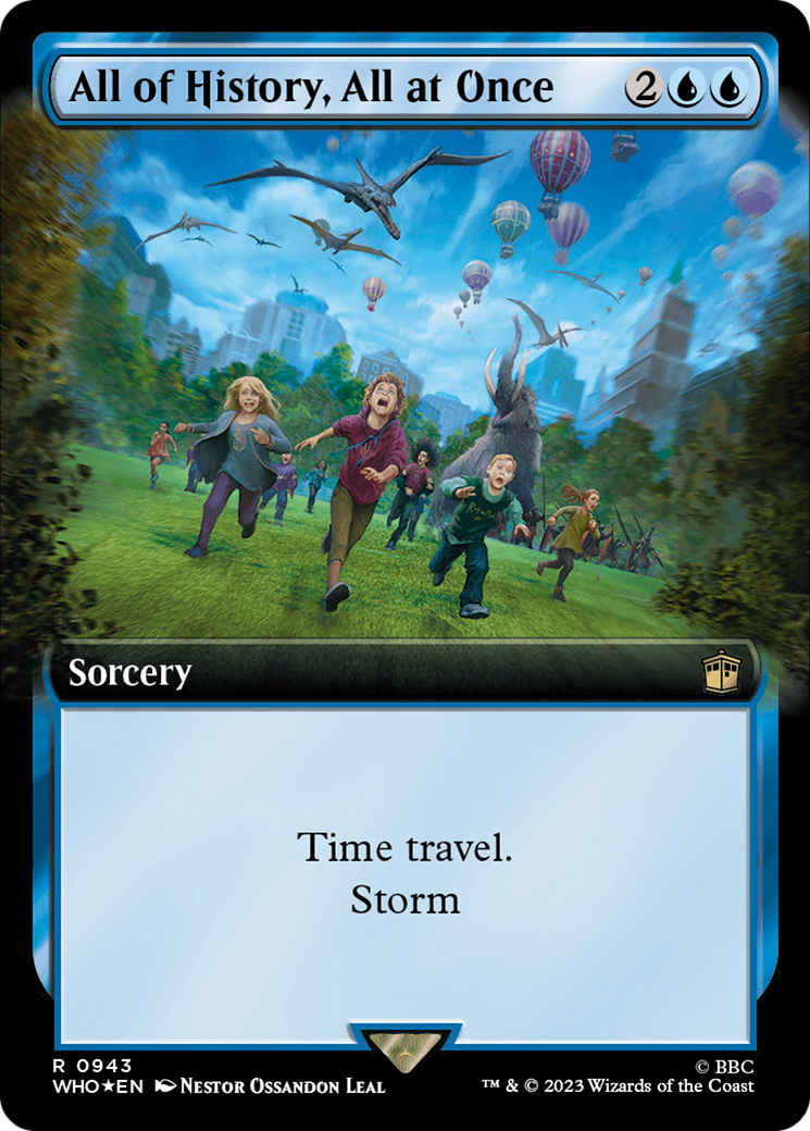 All of History, All at Once (Extended Art) (Surge Foil) [Doctor Who] - Trinity Hobby