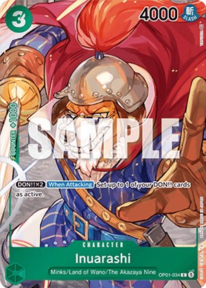 Inuarashi (Box Topper) (OP01-034) - [Romance Dawn] Foil - Trinity Hobby