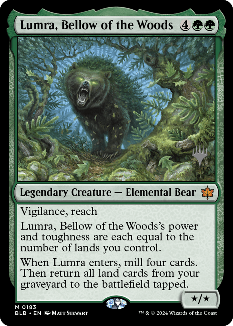 Lumra, Bellow of the Woods (Promo Pack) [Bloomburrow Promos] - Trinity Hobby