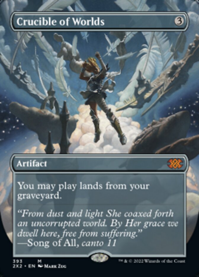 Crucible of Worlds (Borderless Alternate Art) [Double Masters 2022] - Trinity Hobby
