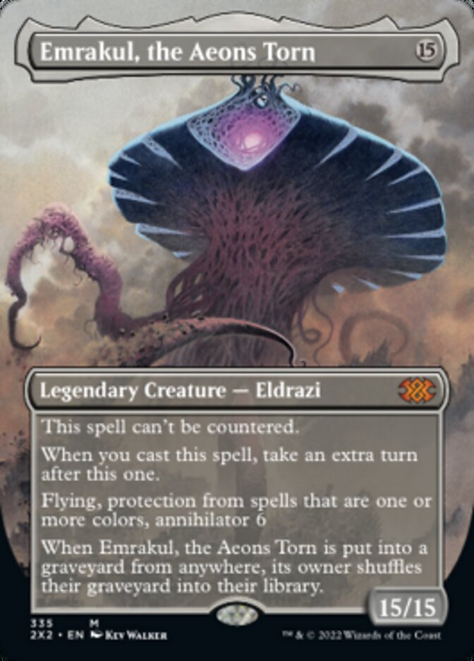 Emrakul, the Aeons Torn (Borderless Alternate Art) [Double Masters 2022] - Trinity Hobby